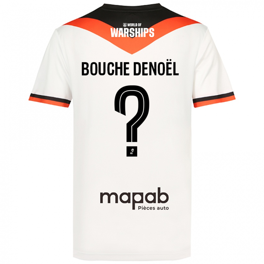 Niño Camiseta Max Bouche Denoël #0 Blanco 2ª Equipación 2024/25 La Camisa