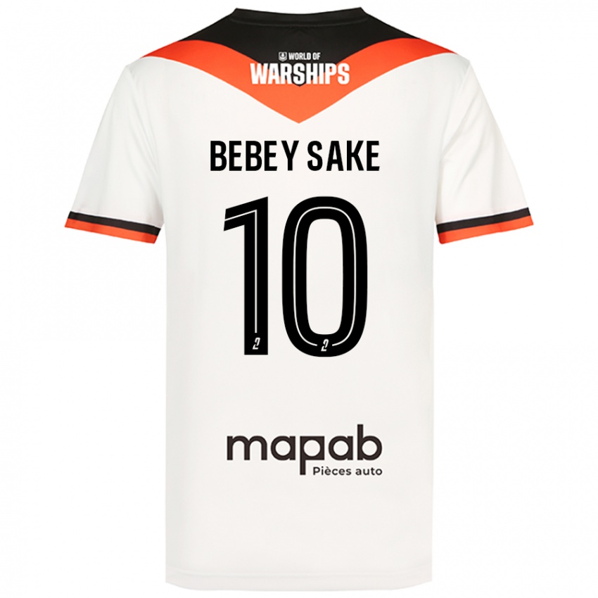 Niño Camiseta Mattéo Bebey Sake #10 Blanco 2ª Equipación 2024/25 La Camisa