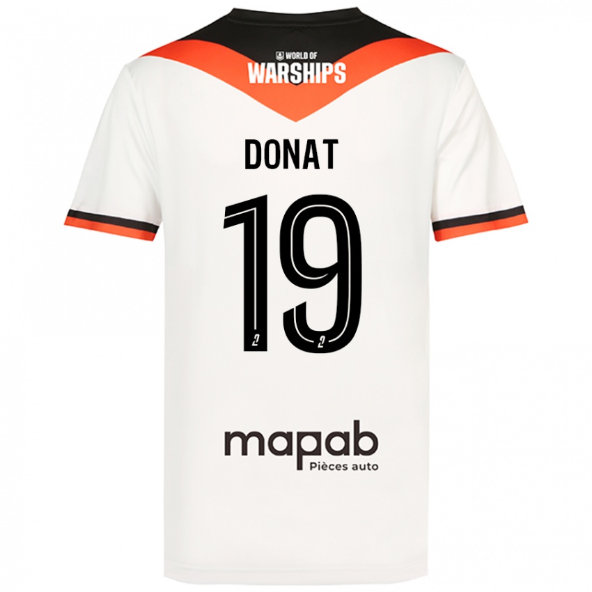 Niño Camiseta Noa Donat #19 Blanco 2ª Equipación 2024/25 La Camisa