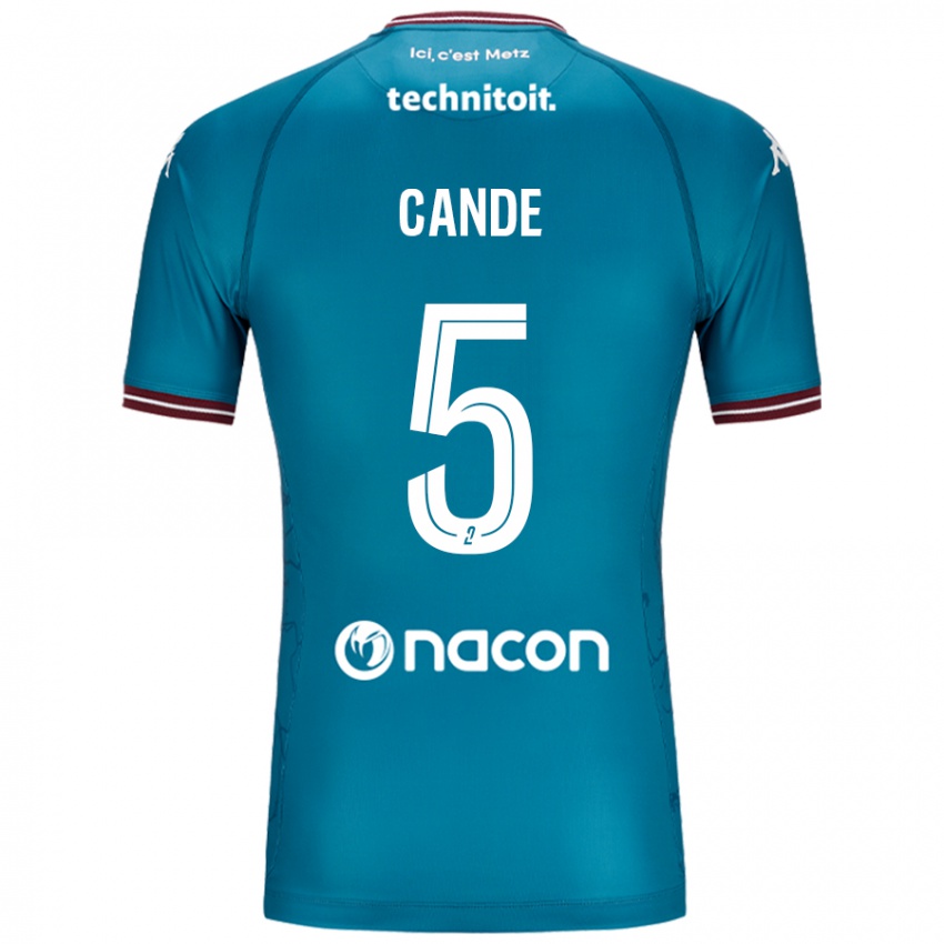 Niño Camiseta Fali Candé #5 Azul Petróleo 2ª Equipación 2024/25 La Camisa