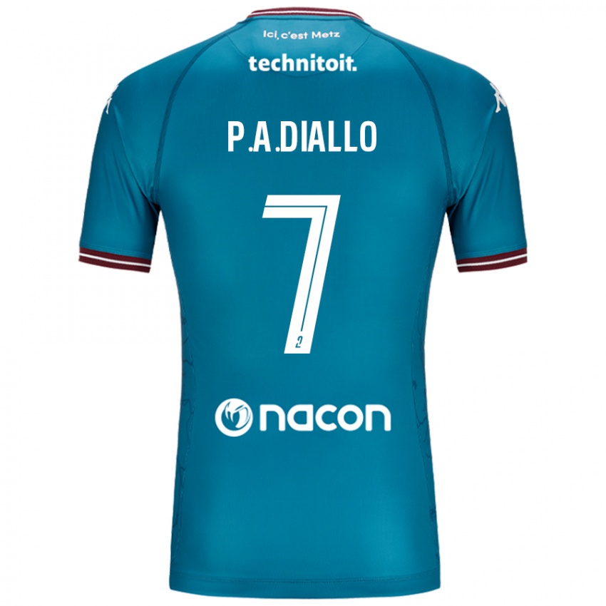 Niño Camiseta Papa Amadou Diallo #7 Azul Petróleo 2ª Equipación 2024/25 La Camisa