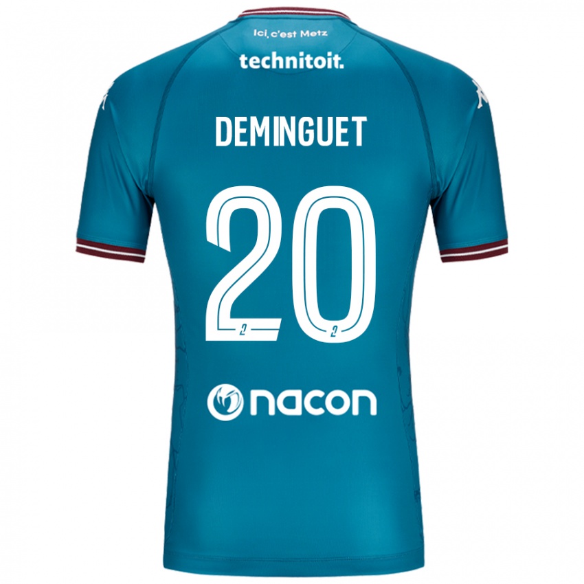 Niño Camiseta Jessy Deminguet #20 Azul Petróleo 2ª Equipación 2024/25 La Camisa