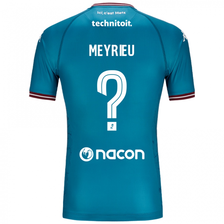 Niño Camiseta Delano Meyrieu #0 Azul Petróleo 2ª Equipación 2024/25 La Camisa