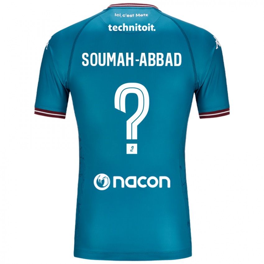 Niño Camiseta Édouard Soumah-Abbad #0 Azul Petróleo 2ª Equipación 2024/25 La Camisa