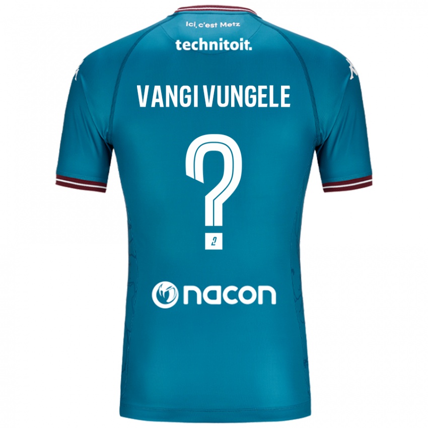 Niño Camiseta Luzolo Vangi Vungele #0 Azul Petróleo 2ª Equipación 2024/25 La Camisa