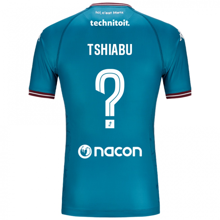 Niño Camiseta Joan Tshiabu #0 Azul Petróleo 2ª Equipación 2024/25 La Camisa