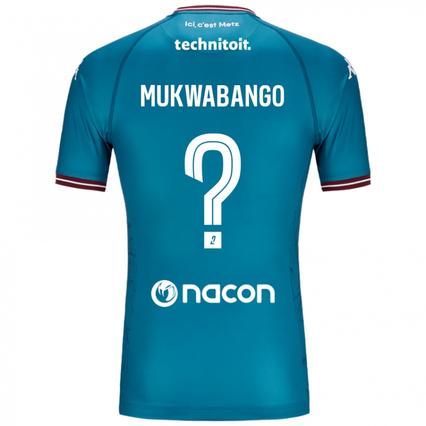 Niño Camiseta Bénit Mukwabango #0 Azul Petróleo 2ª Equipación 2024/25 La Camisa