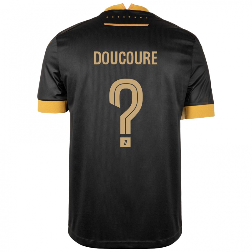 Niño Camiseta Sekou Doucoure #0 Negro Marrón 2ª Equipación 2024/25 La Camisa