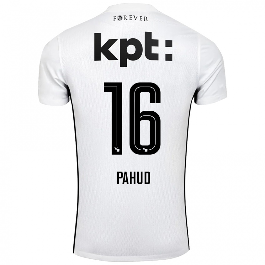 Niño Camiseta Ciril Pahud #16 Blanco Negro 2ª Equipación 2024/25 La Camisa