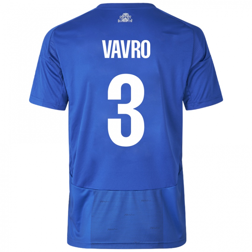 Niño Camiseta Denis Vavro #3 Blanco Azul 2ª Equipación 2024/25 La Camisa