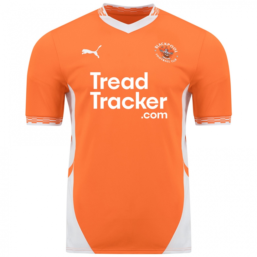 Hombre Camiseta Ashley Fletcher #11 Naranja Blanco 1ª Equipación 2024/25 La Camisa