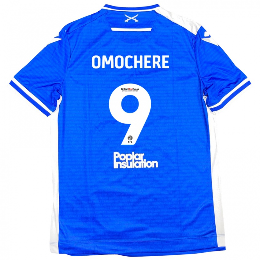 Hombre Camiseta Promise Omochere #9 Azul Blanco 1ª Equipación 2024/25 La Camisa