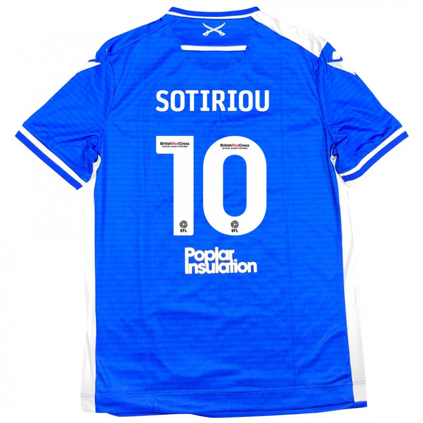 Hombre Camiseta Ruel Sotiriou #10 Azul Blanco 1ª Equipación 2024/25 La Camisa