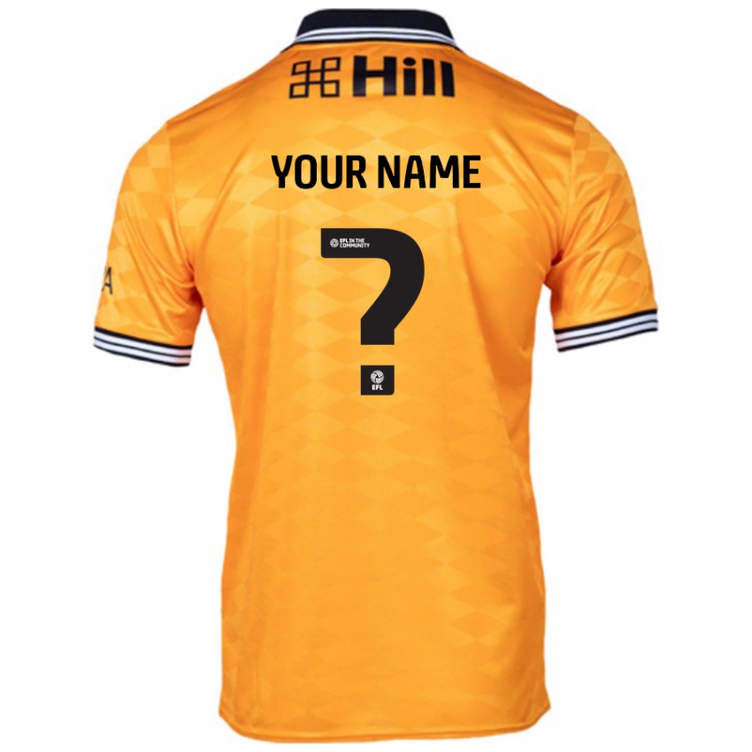 Hombre Camiseta Su Nombre #0 Naranja 1ª Equipación 2024/25 La Camisa