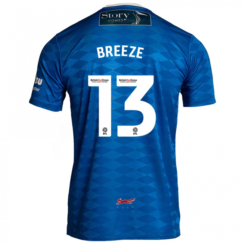 Hombre Camiseta Gabriel Breeze #13 Azul 1ª Equipación 2024/25 La Camisa