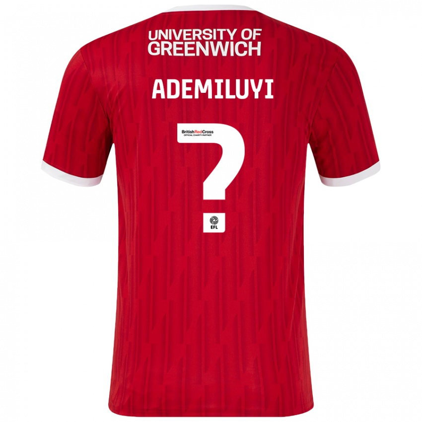 Hombre Camiseta Princess Ademiluyi #0 Rojo Blanco 1ª Equipación 2024/25 La Camisa