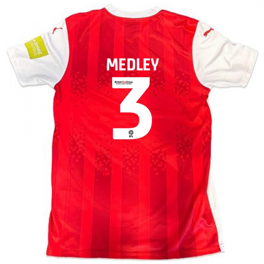 Hombre Camiseta Zech Medley #3 Rojo Blanco 1ª Equipación 2024/25 La Camisa