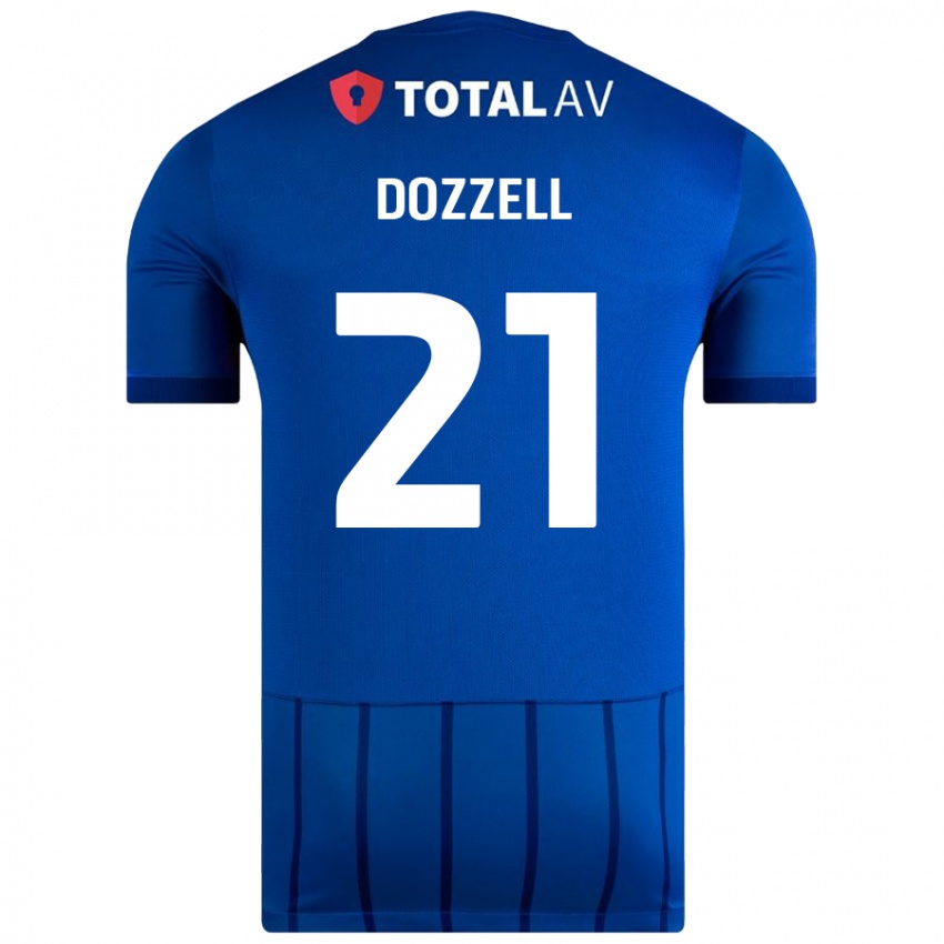 Hombre Camiseta Andre Dozzell #21 Azul 1ª Equipación 2024/25 La Camisa