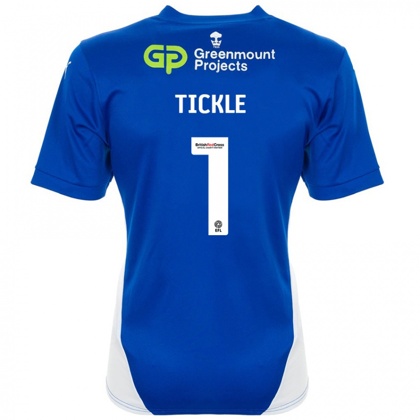 Hombre Camiseta Sam Tickle #1 Azul Blanco 1ª Equipación 2024/25 La Camisa