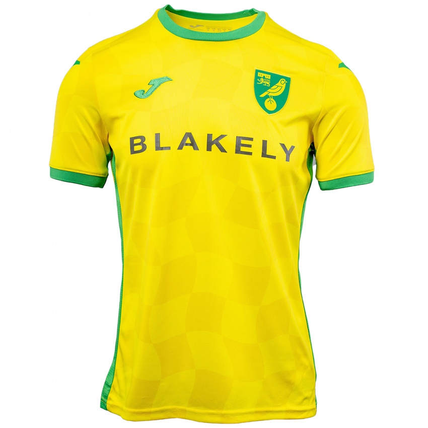 Hombre Camiseta Theodore Adelusi #0 Amarillo Verde 1ª Equipación 2024/25 La Camisa