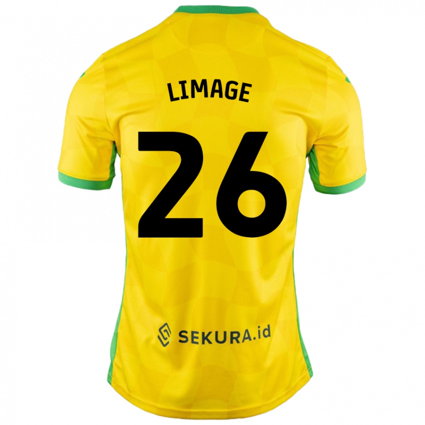 Hombre Camiseta Felicity Limage #26 Amarillo Verde 1ª Equipación 2024/25 La Camisa