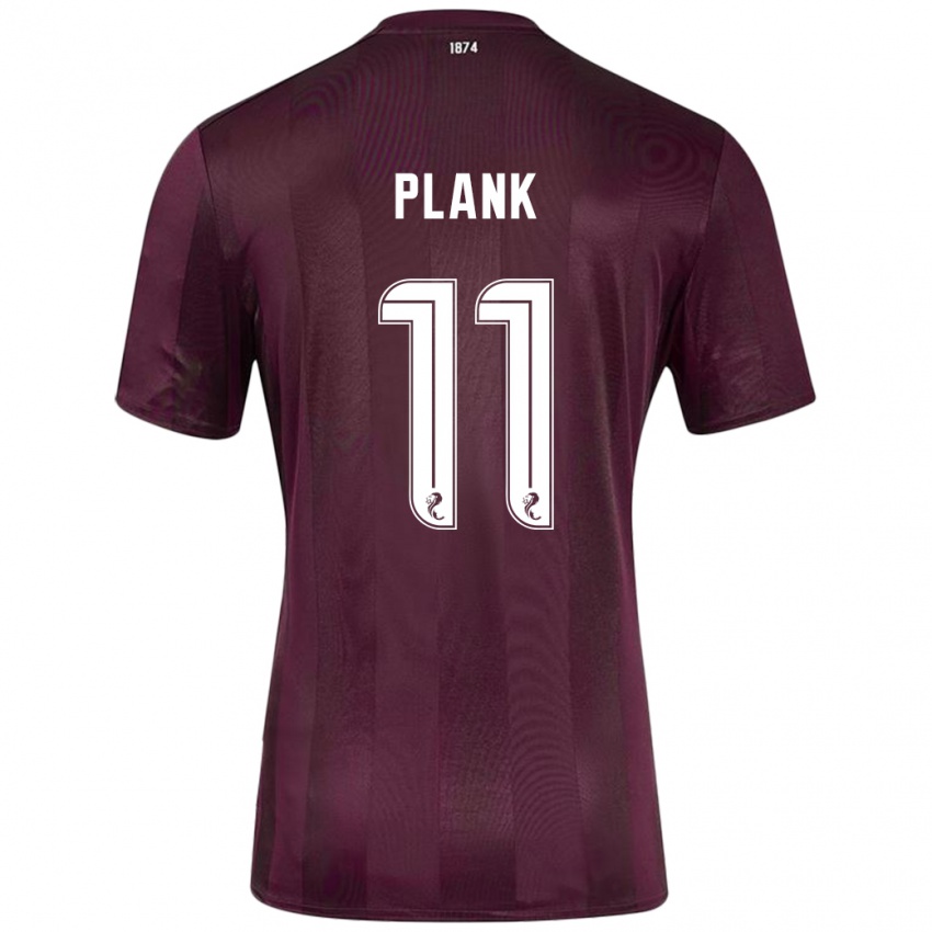 Hombre Camiseta Dom Plank #11 Borgoña 1ª Equipación 2024/25 La Camisa