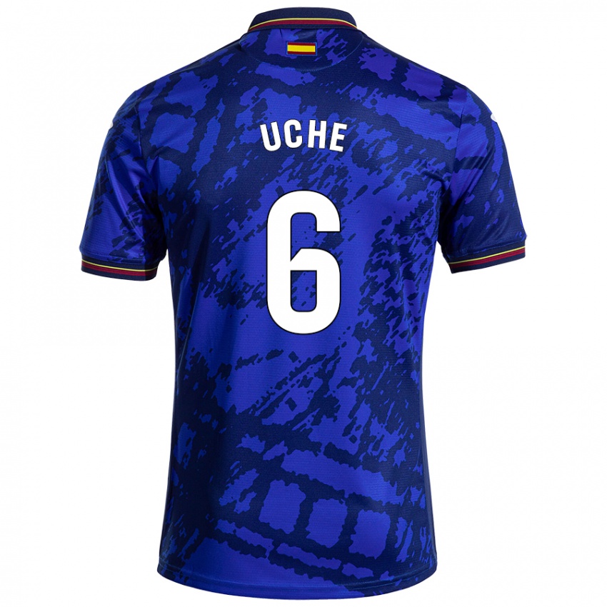 Hombre Camiseta Chrisantus Uche #6 Azul Más Oscuro 1ª Equipación 2024/25 La Camisa