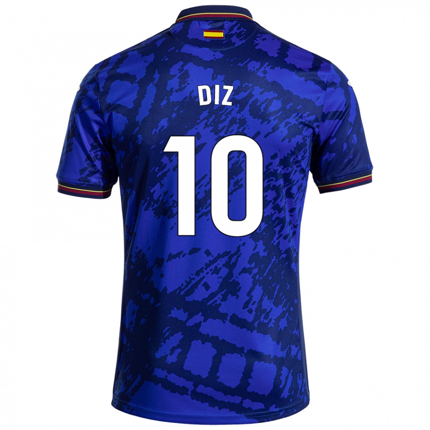 Hombre Camiseta Rafa Diz #10 Azul Más Oscuro 1ª Equipación 2024/25 La Camisa