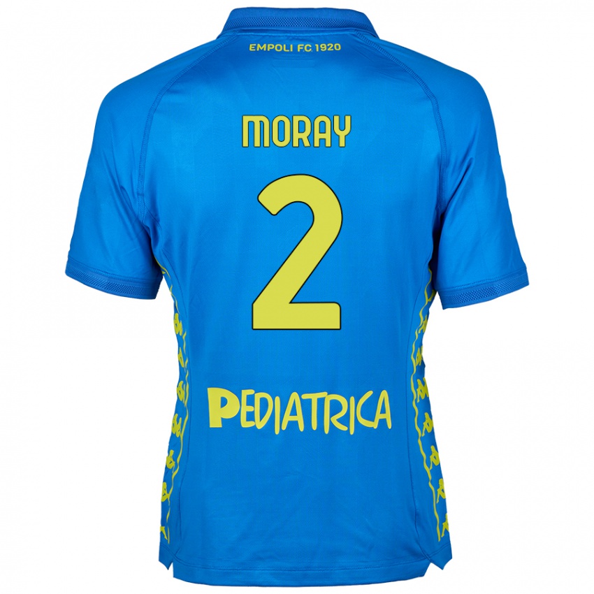 Hombre Camiseta Jeremy Moray #2 Azul 1ª Equipación 2024/25 La Camisa