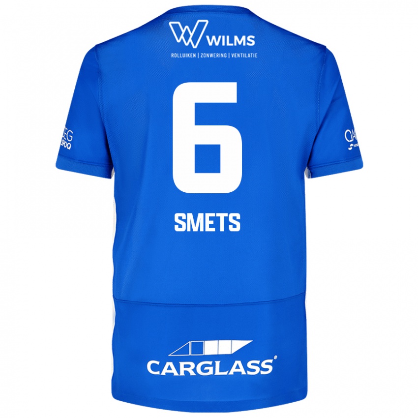 Hombre Camiseta Matte Smets #6 Azul 1ª Equipación 2024/25 La Camisa