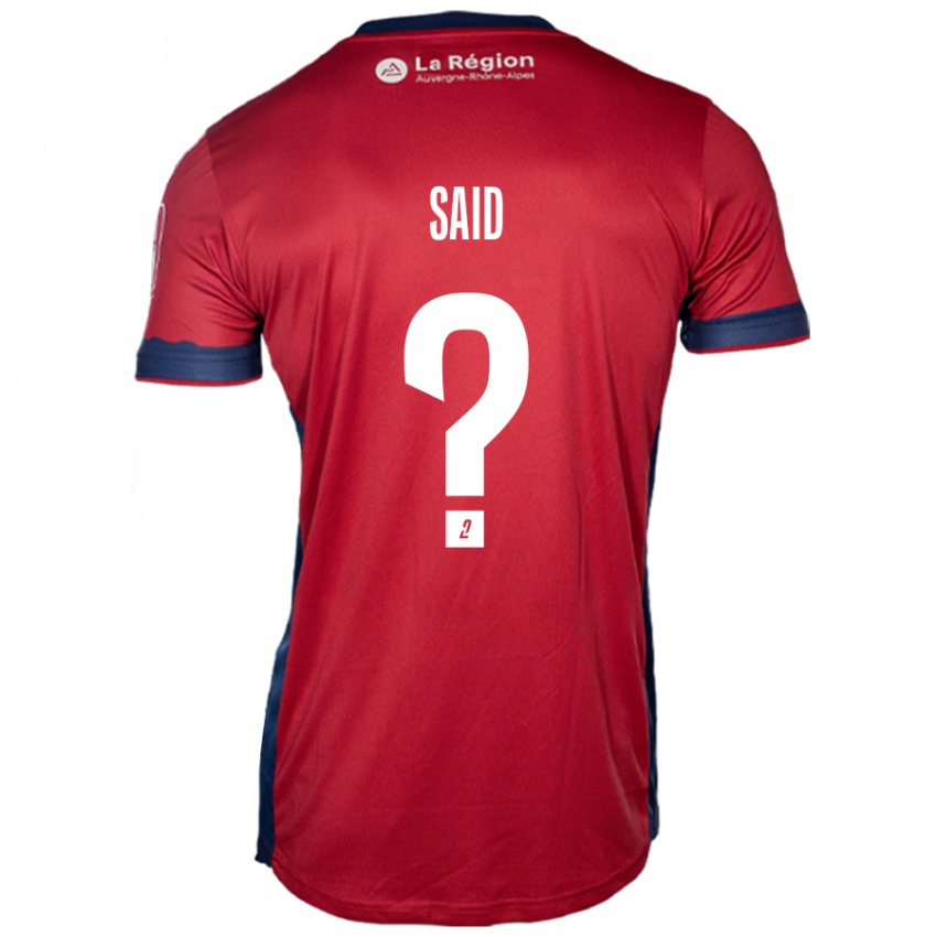 Hombre Camiseta Amine Saïd #0 Borgoña Claro 1ª Equipación 2024/25 La Camisa