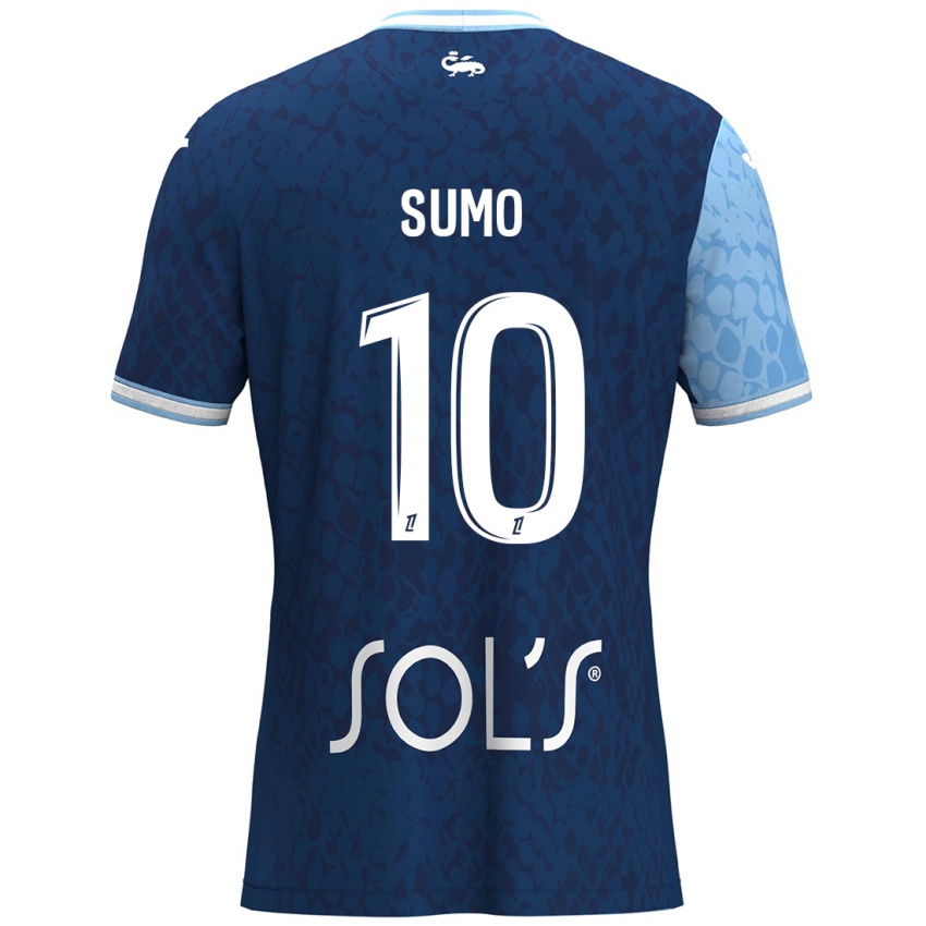 Hombre Camiseta Eva Sumo #10 Azul Cielo Azul Oscuro 1ª Equipación 2024/25 La Camisa