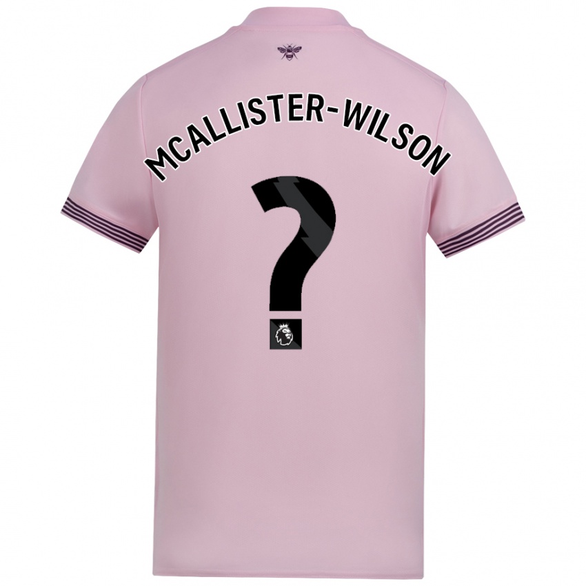 Hombre Camiseta Zack Mcallister-Wilson #0 Rosa 2ª Equipación 2024/25 La Camisa