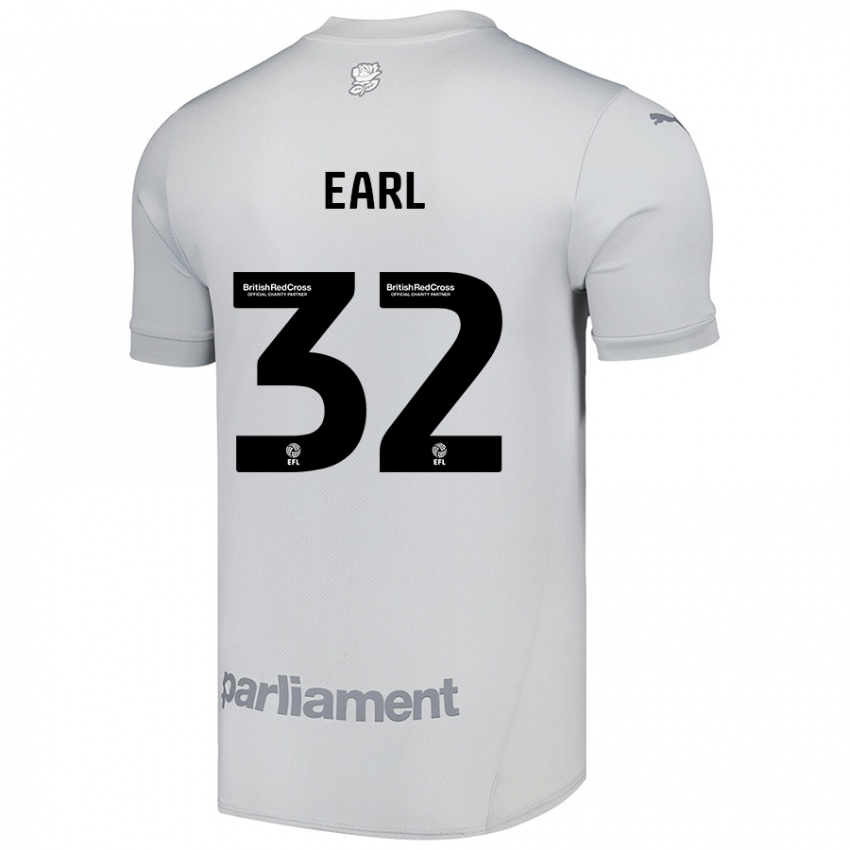 Hombre Camiseta Josh Earl #32 Gris Plata 2ª Equipación 2024/25 La Camisa