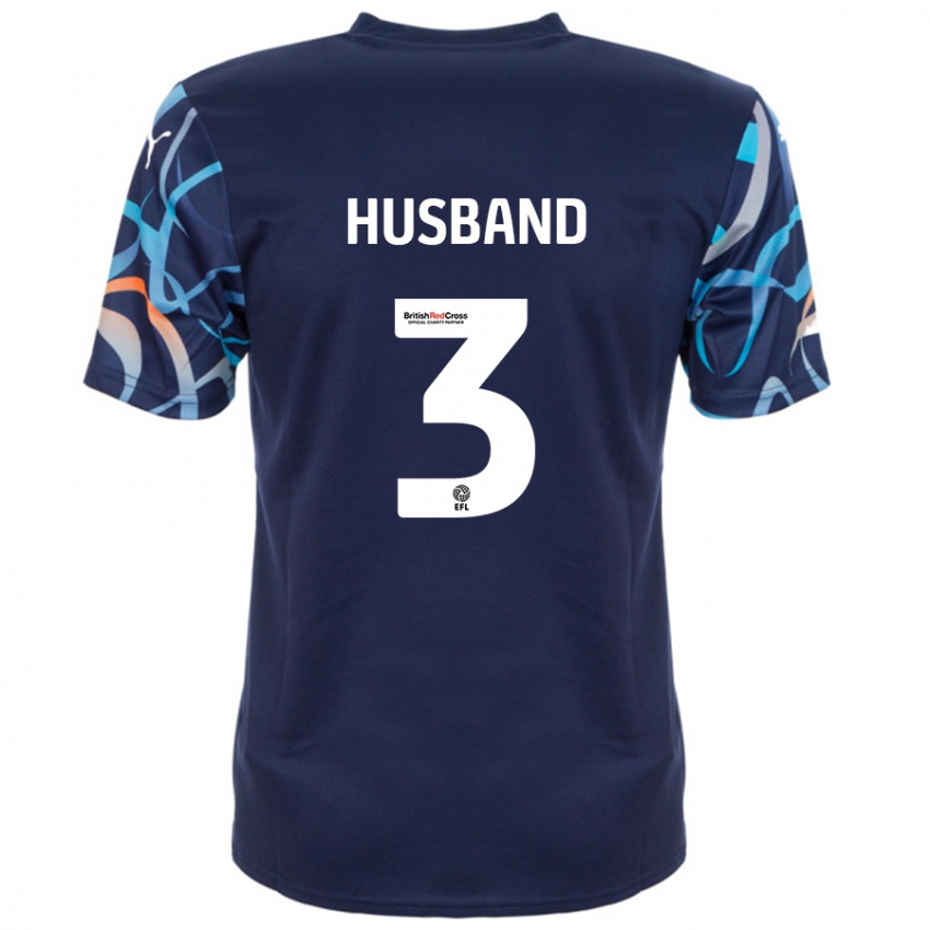 Hombre Camiseta James Husband #3 Azul Marino 2ª Equipación 2024/25 La Camisa