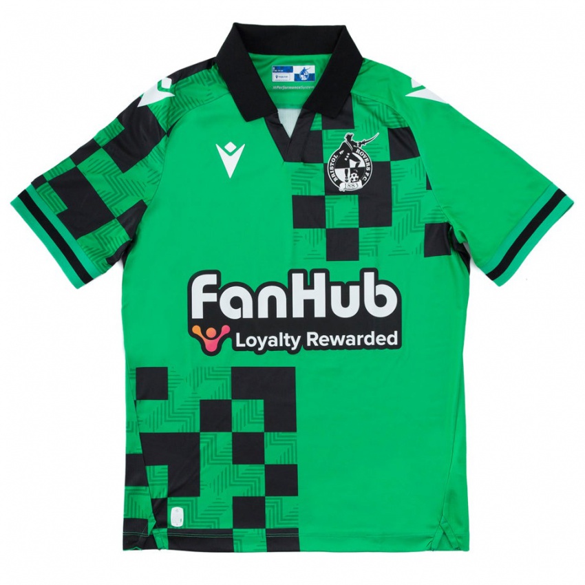 Hombre Camiseta Josh Griffiths #1 Verde Negro 2ª Equipación 2024/25 La Camisa