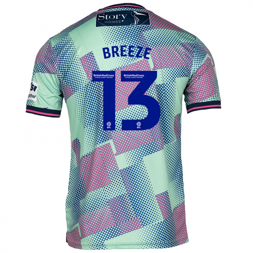 Hombre Camiseta Gabriel Breeze #13 Verde 2ª Equipación 2024/25 La Camisa