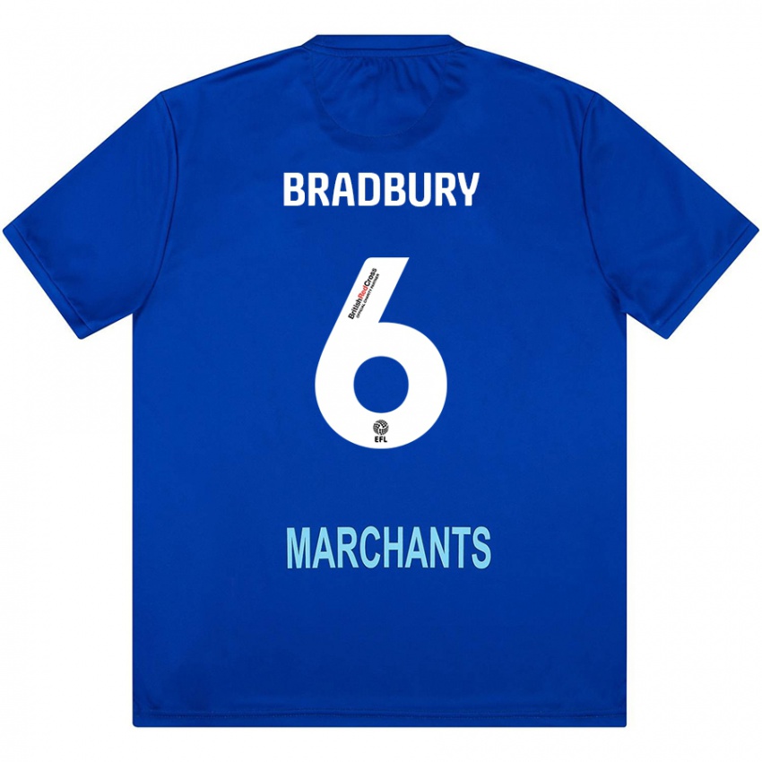 Hombre Camiseta Tom Bradbury #6 Verde 2ª Equipación 2024/25 La Camisa