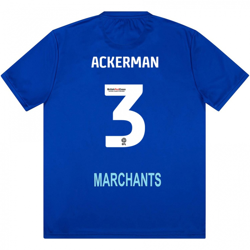 Hombre Camiseta Daisy Ackerman #3 Verde 2ª Equipación 2024/25 La Camisa