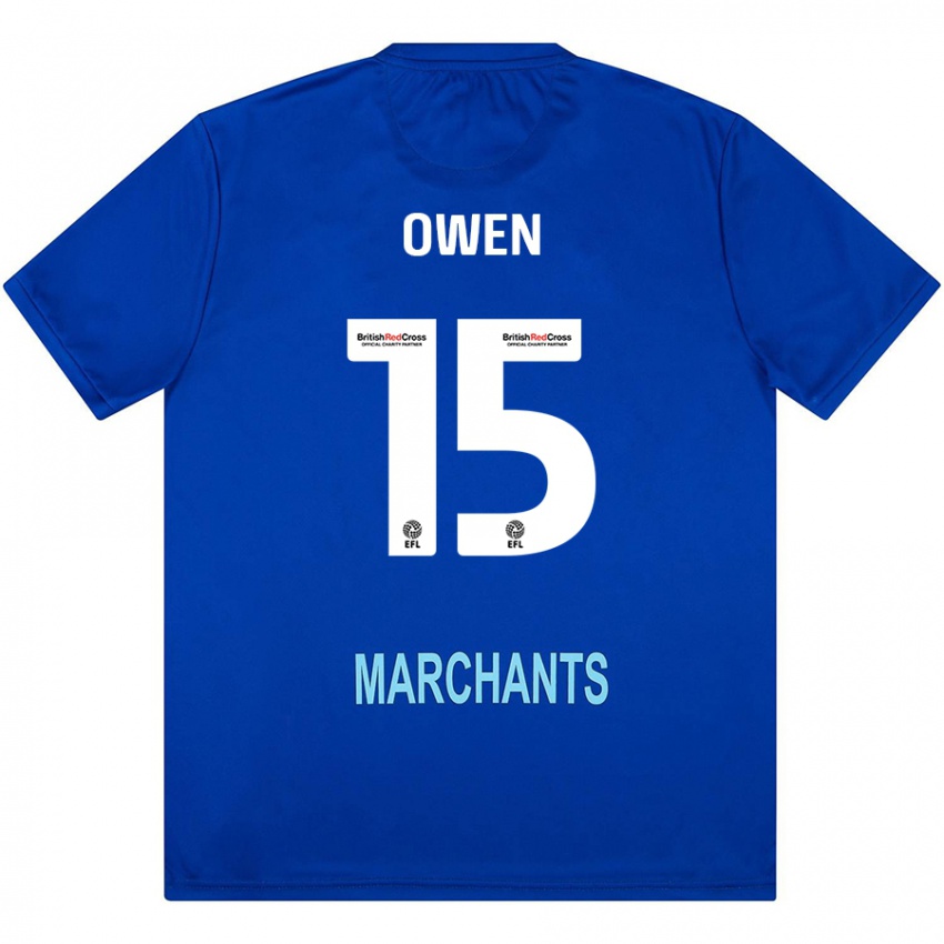 Hombre Camiseta Emily Owen #15 Verde 2ª Equipación 2024/25 La Camisa