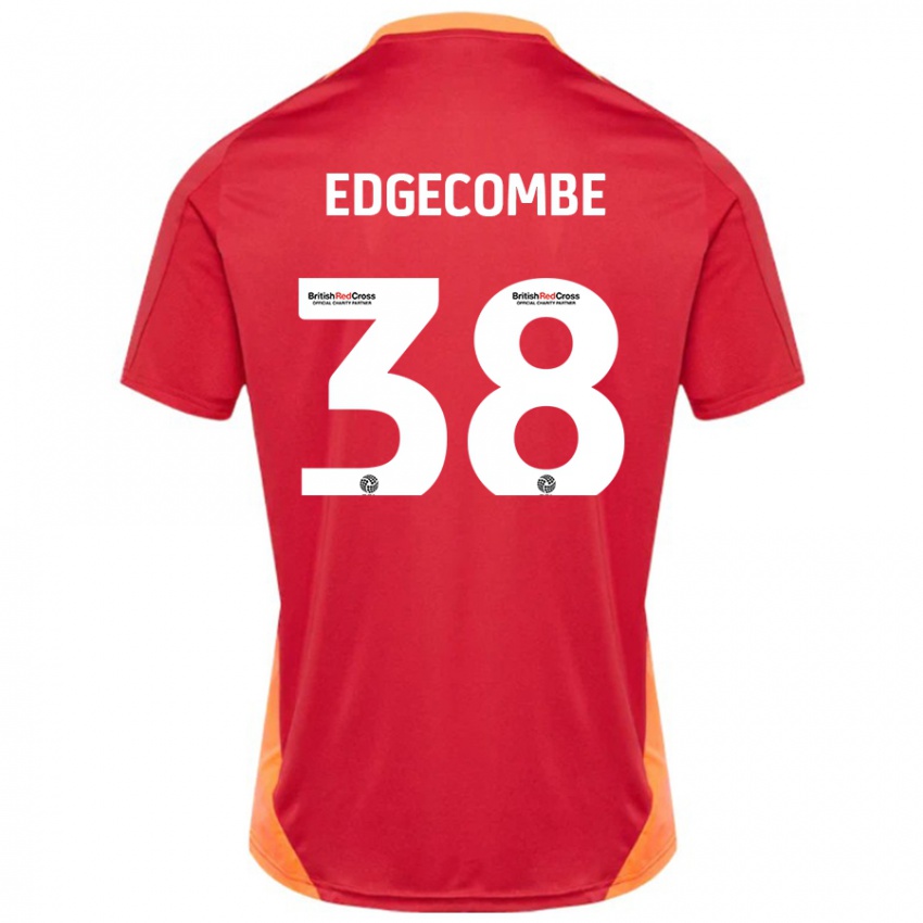 Hombre Camiseta Max Edgecombe #38 Azul Blanquecino 2ª Equipación 2024/25 La Camisa