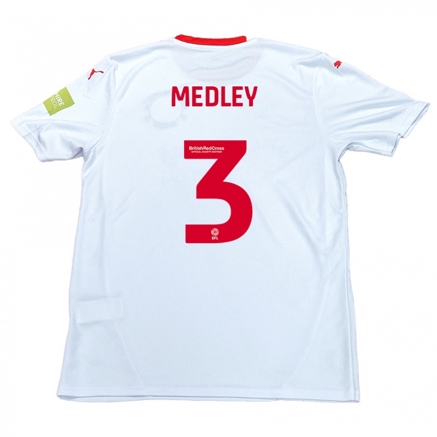 Hombre Camiseta Zech Medley #3 Blanco 2ª Equipación 2024/25 La Camisa