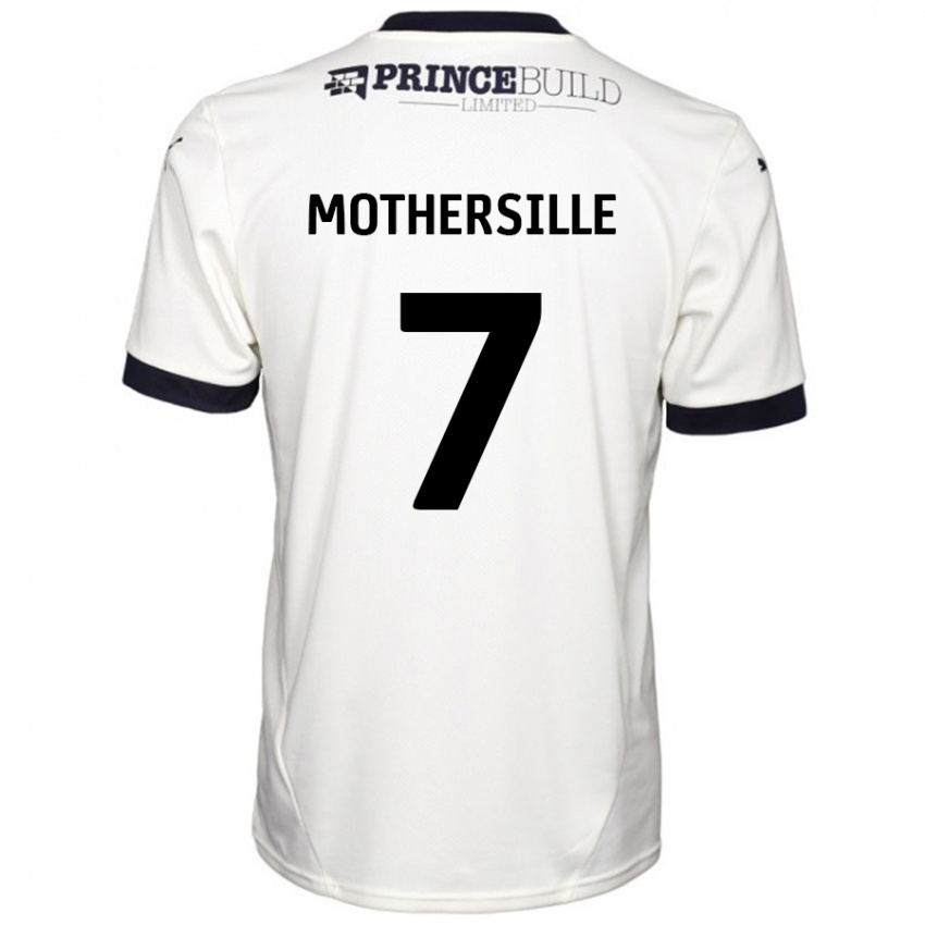 Hombre Camiseta Malik Mothersille #7 Blanquecino Negro 2ª Equipación 2024/25 La Camisa