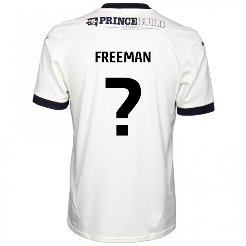 Hombre Camiseta Noah Freeman #0 Blanquecino Negro 2ª Equipación 2024/25 La Camisa