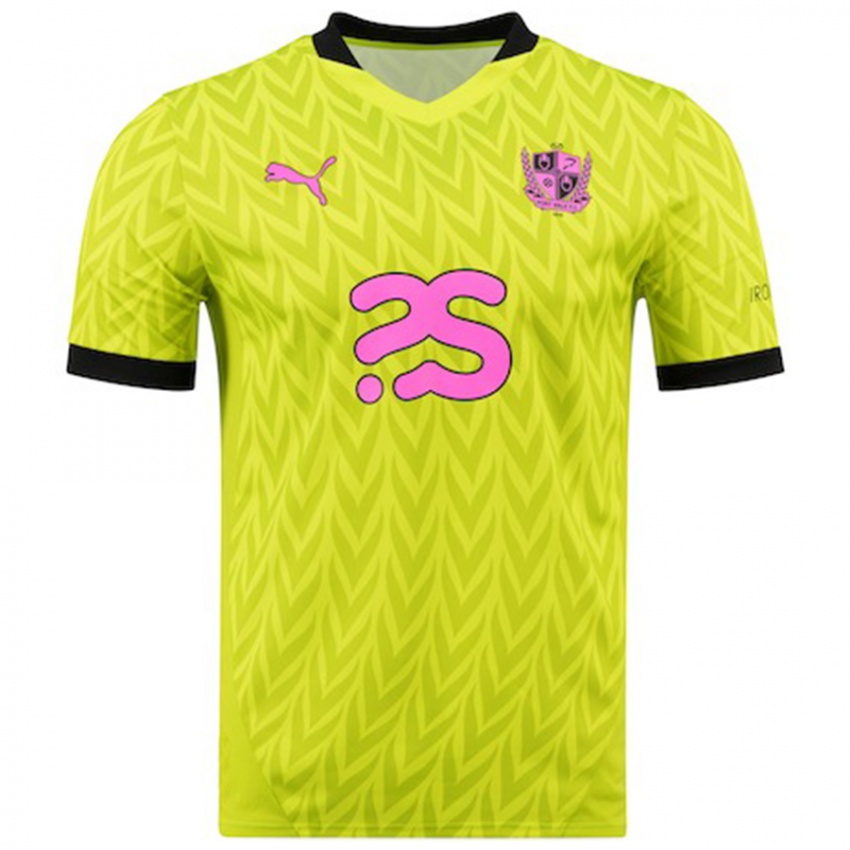 Hombre Camiseta Lorent Tolaj #19 Verde Fluorescente 2ª Equipación 2024/25 La Camisa