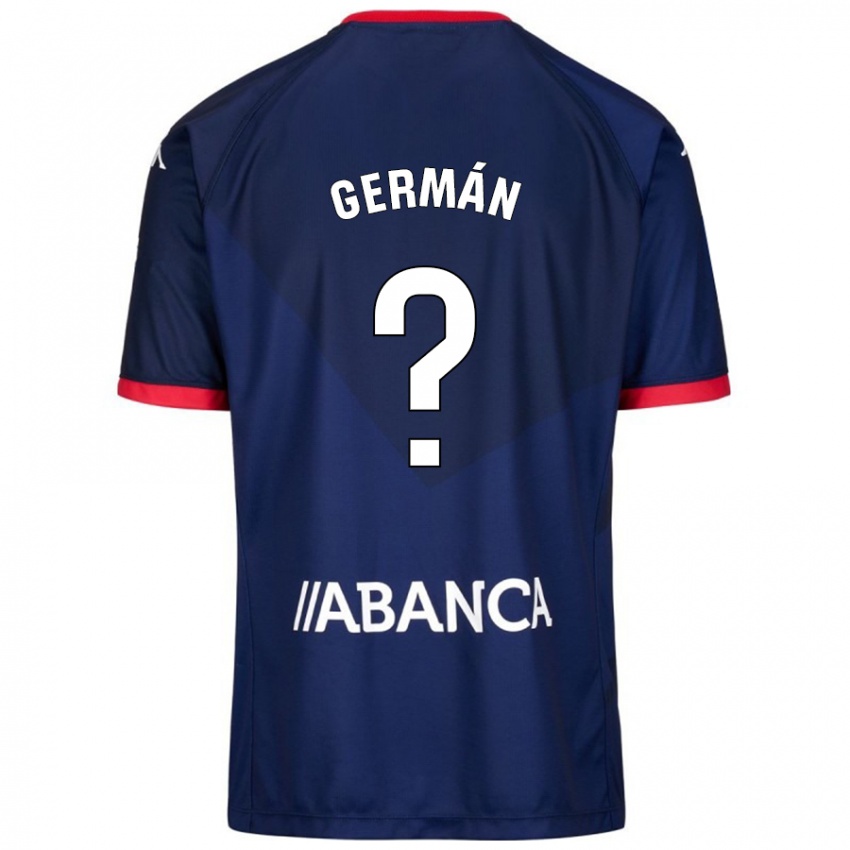 Hombre Camiseta Germán Parreño #1 Azul Marino 2ª Equipación 2024/25 La Camisa