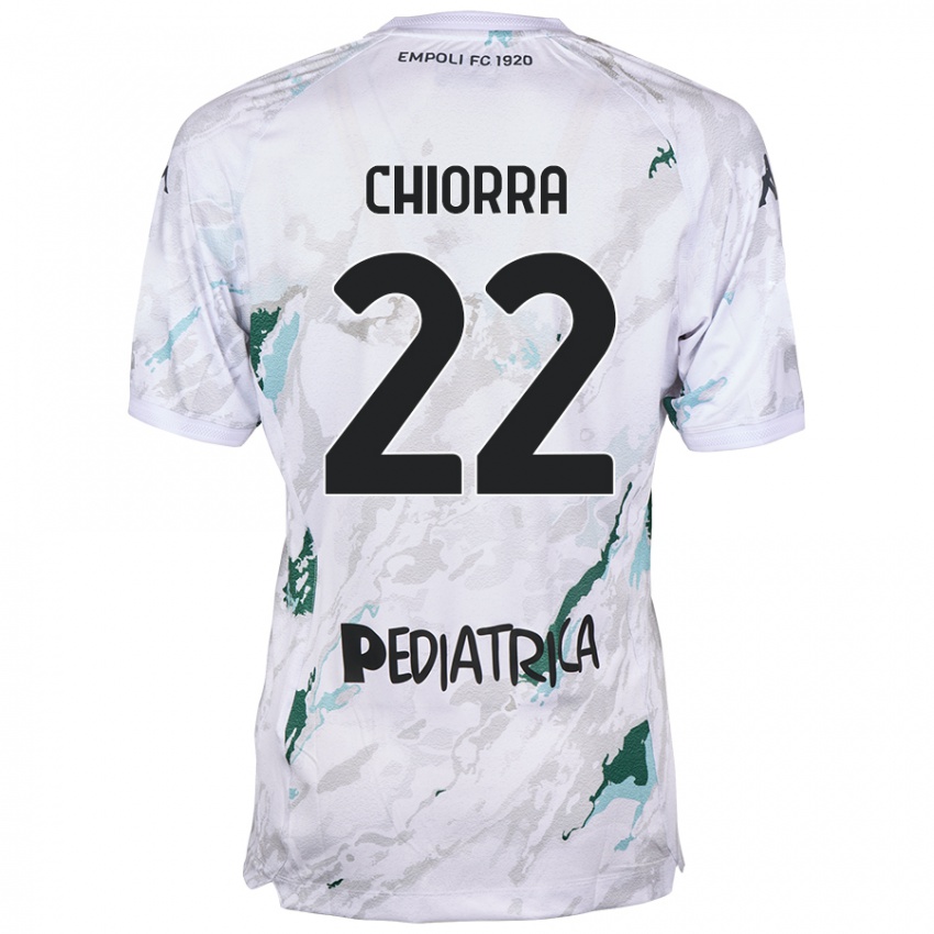 Hombre Camiseta Niccolò Chiorra #22 Gris 2ª Equipación 2024/25 La Camisa