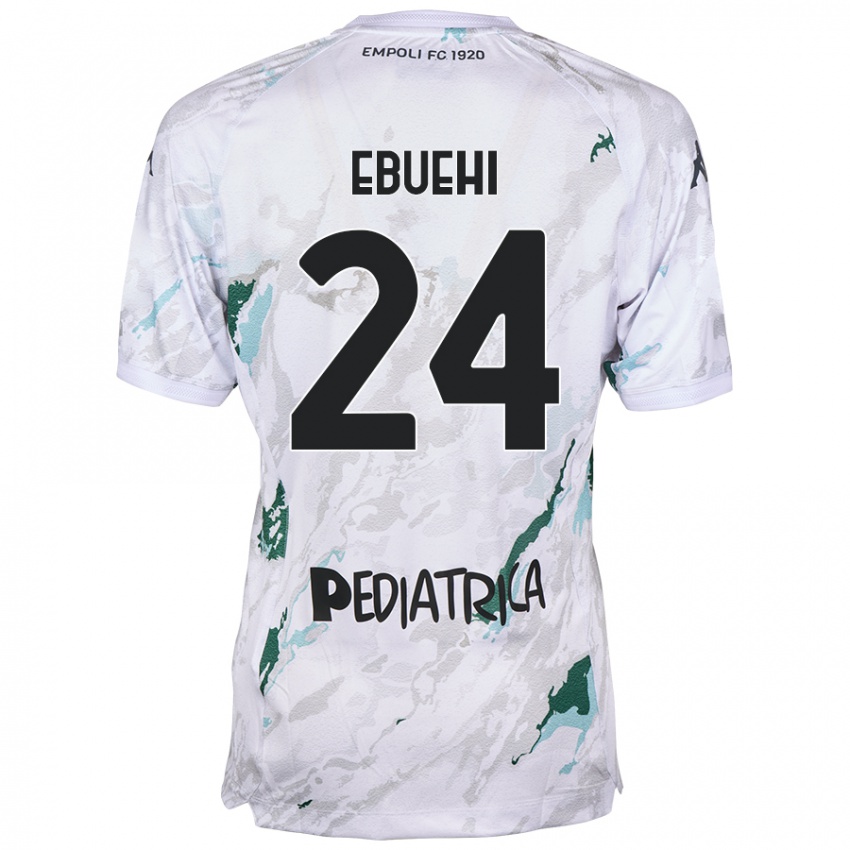 Hombre Camiseta Tyronne Ebuehi #24 Gris 2ª Equipación 2024/25 La Camisa