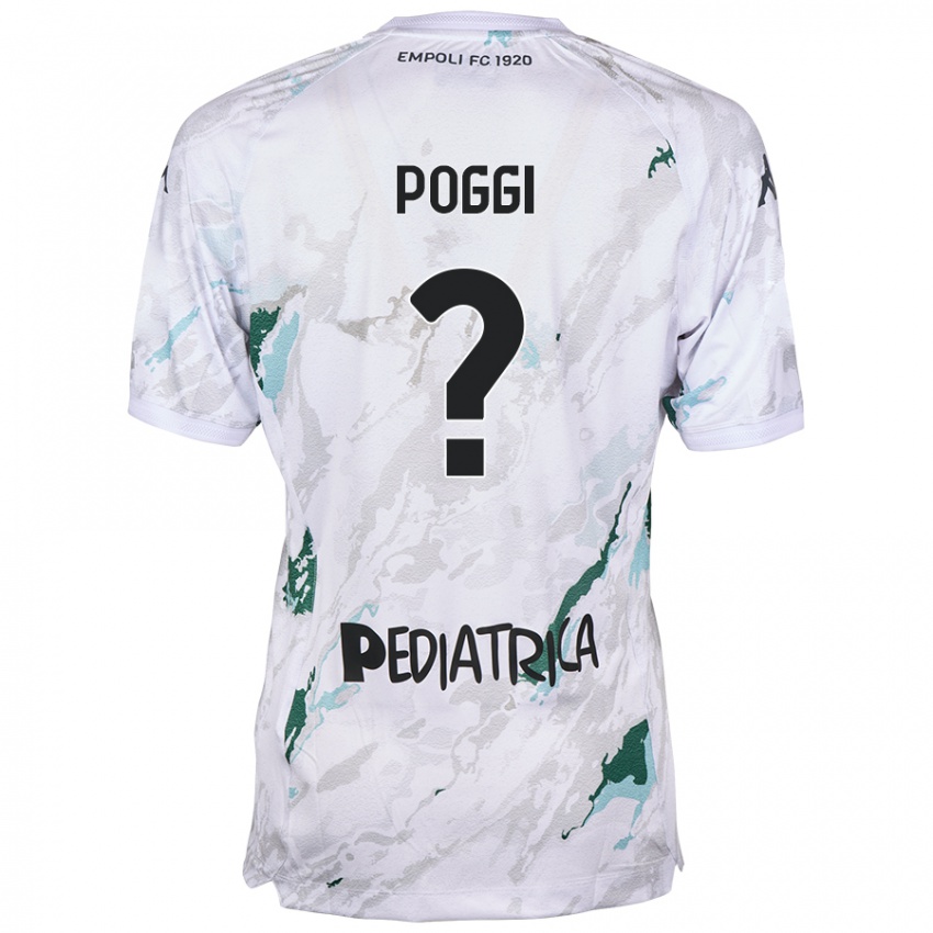 Hombre Camiseta Riccardo Poggi #0 Gris 2ª Equipación 2024/25 La Camisa