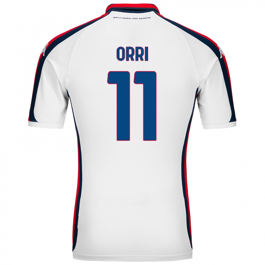 Hombre Camiseta Ágúst Orri Thorsteinsson #11 Blanco 2ª Equipación 2024/25 La Camisa